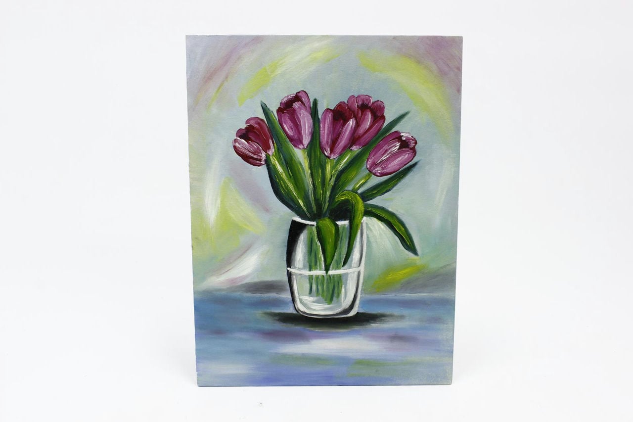 Картина "Букет тюльпанов" 40 30см