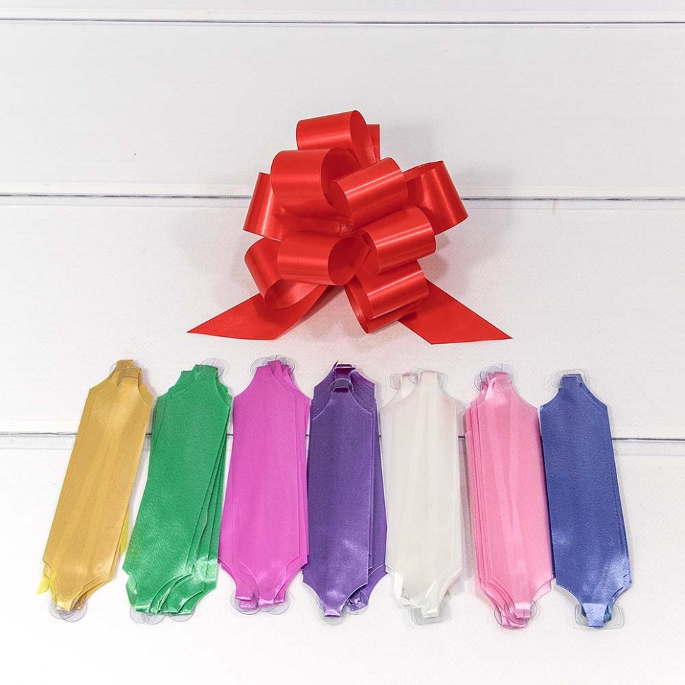 Бант для подарка "Шар" 3см однотонный (микс)