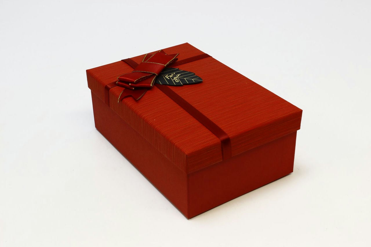 Коробка прямоугольник "For You" 21*14*8 см Красный (Арт) 7201540/10-2