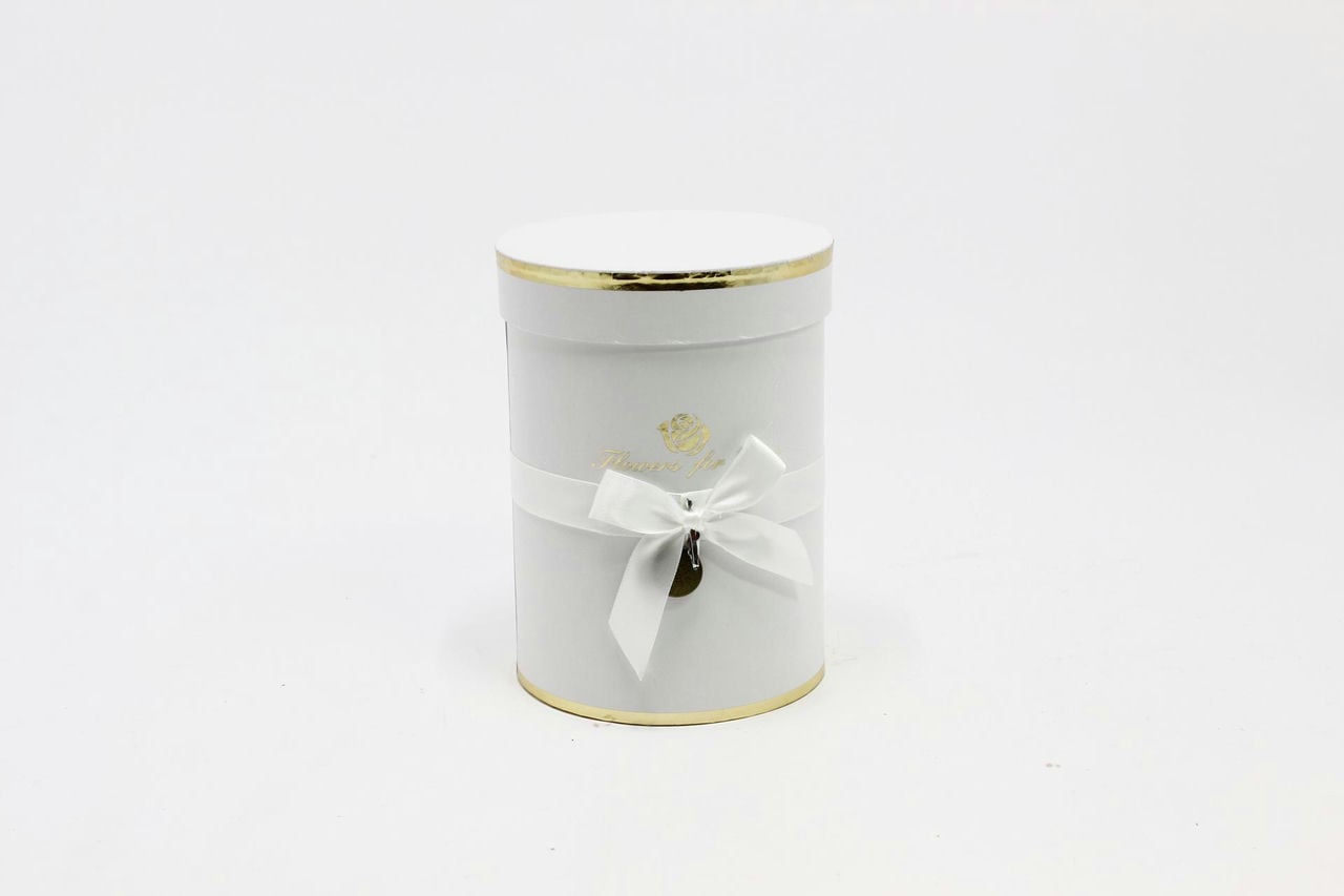 Коробка Цилиндр 13*17,5 см "Flowers for you" Белый (Арт) 720950/1-5 Коробка Цилиндр 13*17,5 см "Flowers for you" Белый (Арт) 720950/1-5