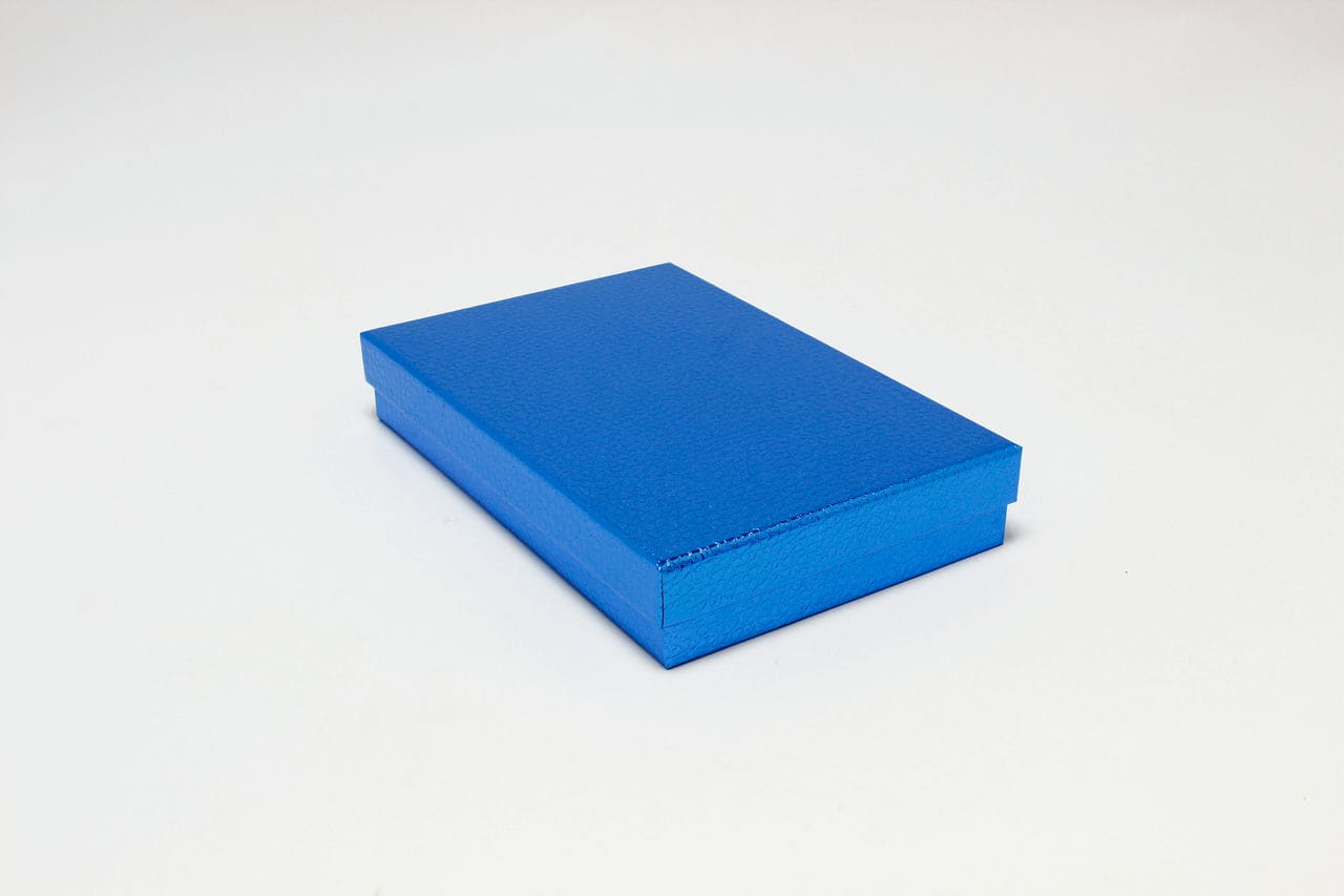 Коробка прямоугольник "Кожа крокодила" 30*20*5,5 см, Синий (Арт) 721607/0005-9