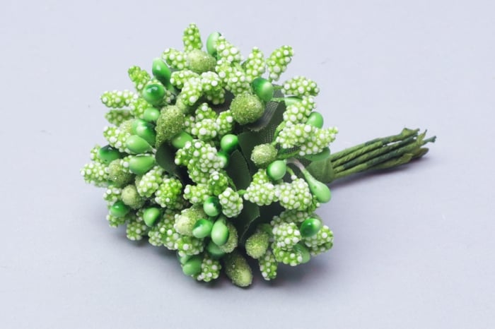 Тычинки для искуственных цветов 12шт. зеленые