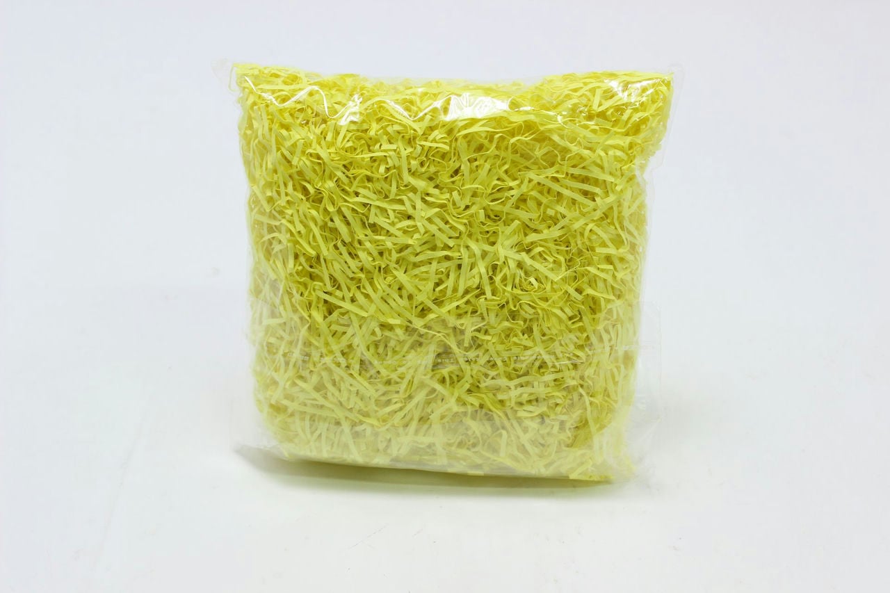 Бумажный наполнитель Лимонно - жёлтый, арт. 044, 50 грамм, 2мм
