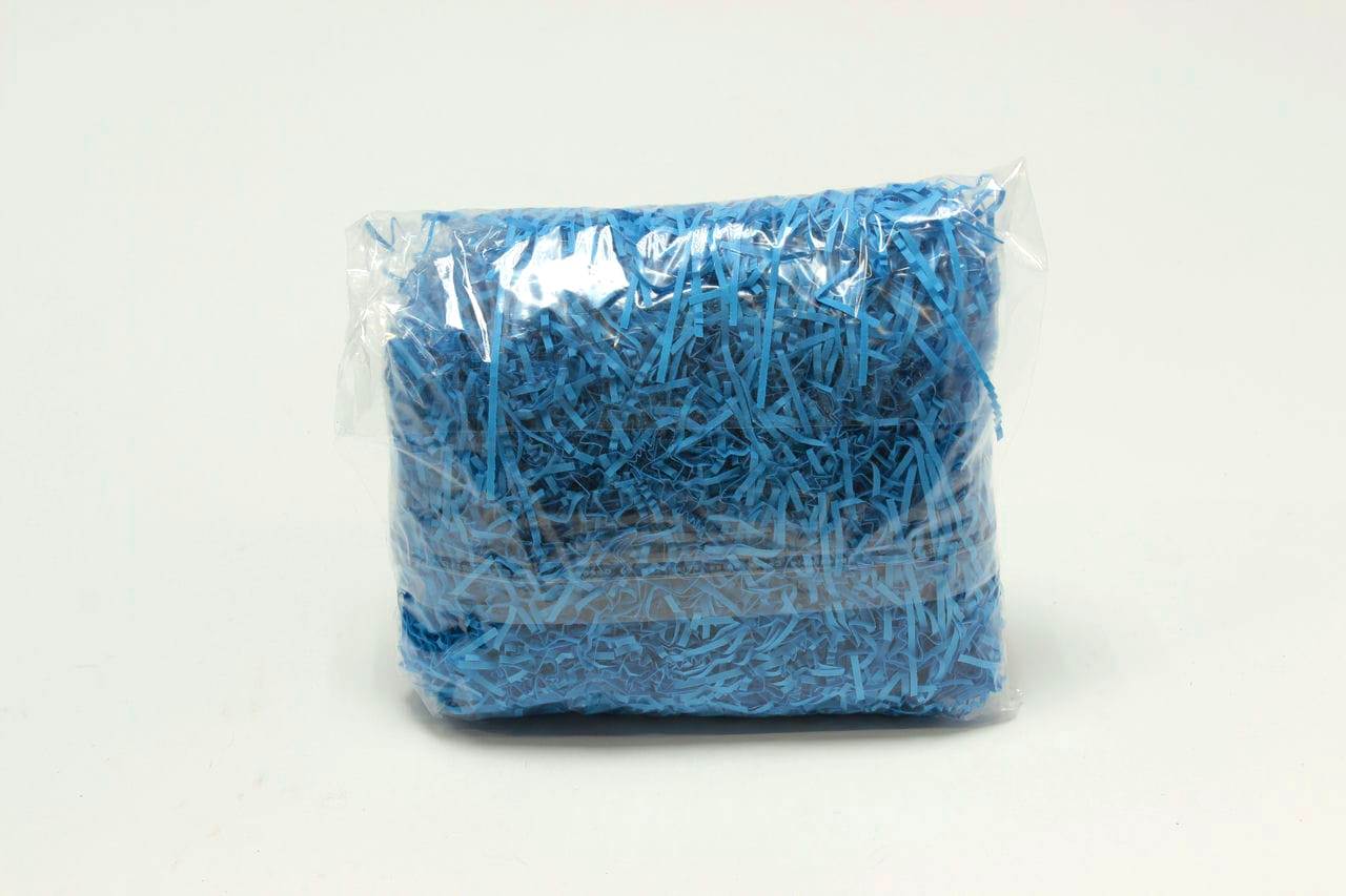Бумажный наполнитель Ярко - синий, арт. 073, 50 грамм, 2мм