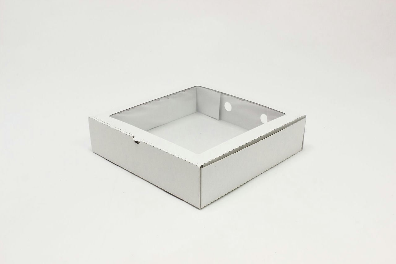 Коробка с окном F28.0, МГК белый, 280х280х70 мм  (Цена за 1шт)