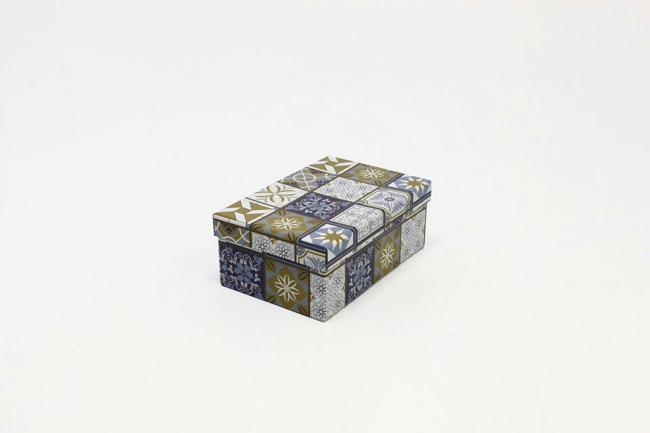 Коробка прямоугольная "Мозаика" 18,8*12,7*7,5 см (Арт) 721604/1711-9