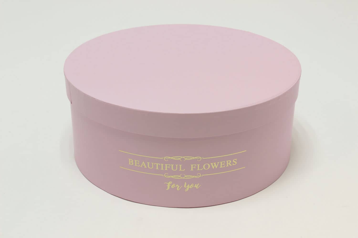 Коробка Круг "Beautiful Flowers" 28*11,5 см, Розовый (Арт) 720886/11-2