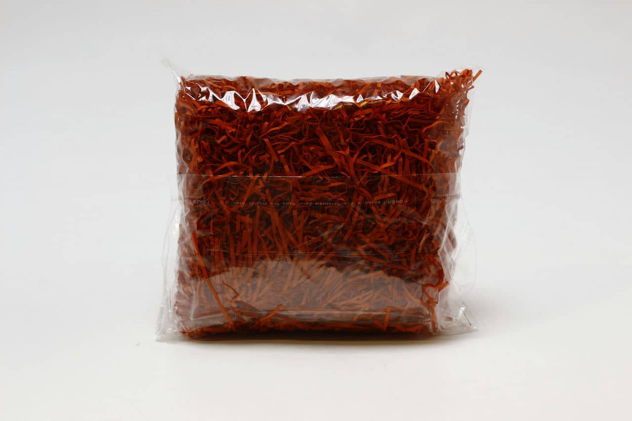 Бумажный наполнитель Кирпично - красный, арт. 031, 50 грамм, 2мм