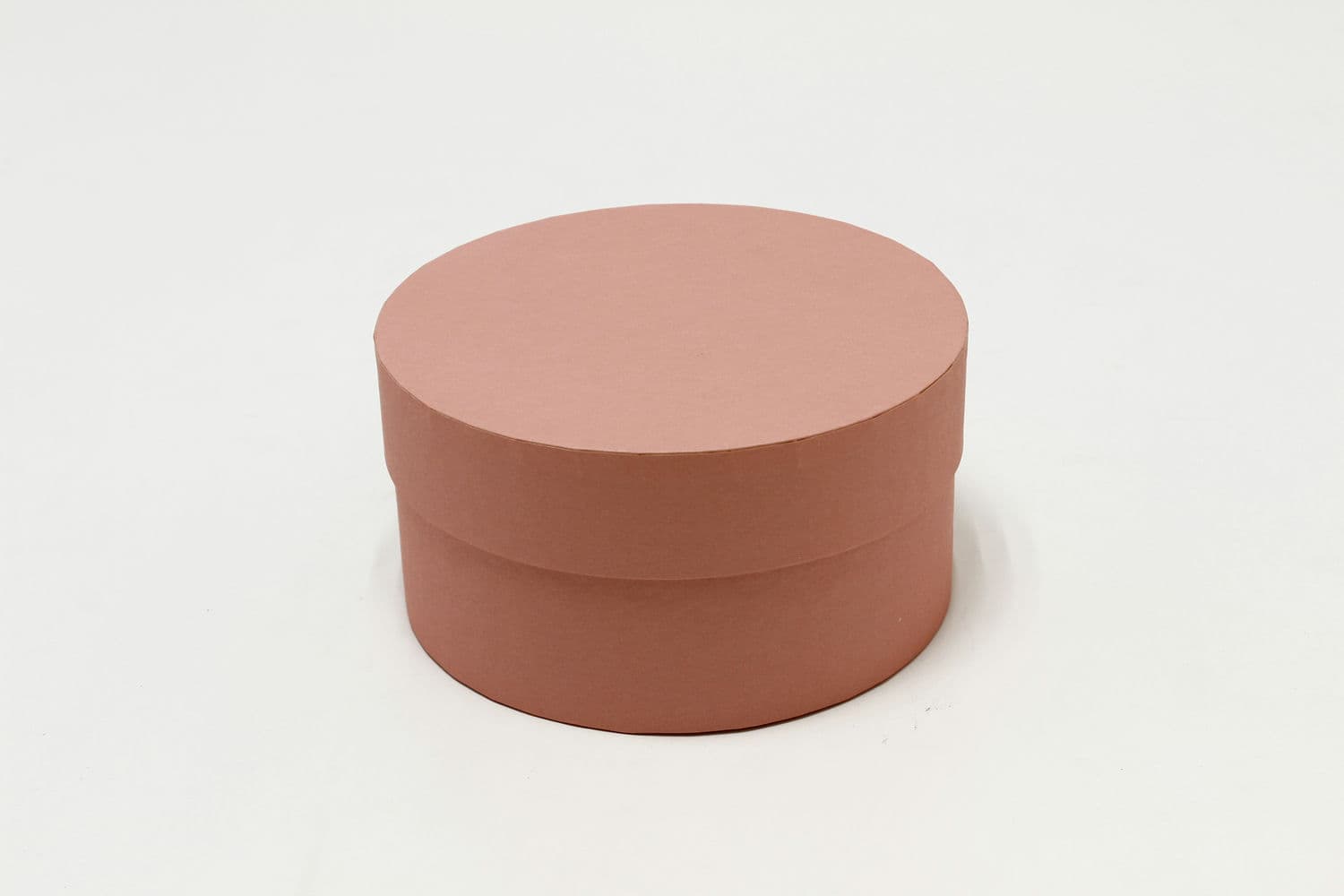 Коробка круг "Exclusive" 15*8 см, Розовый коралл (Арт) КЦК-00023/3