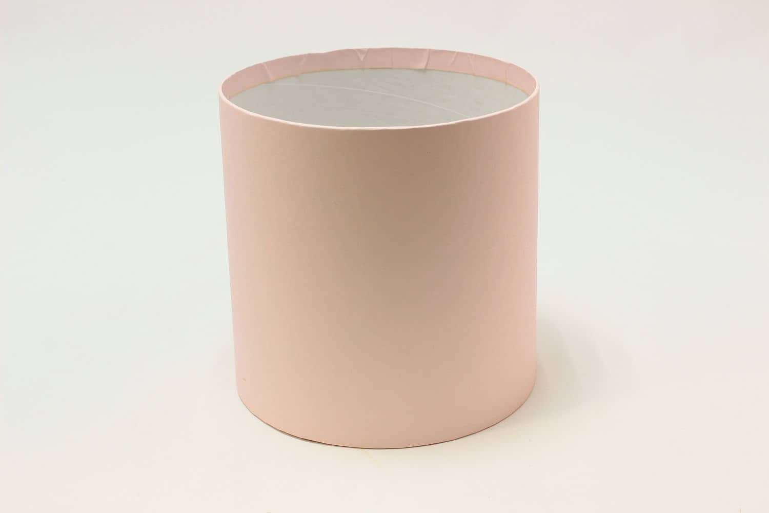 Коробка цилиндр "Exclusive" (без крышки) 20*20 см, Розовый пастель (Арт) КЦБ-0035/0