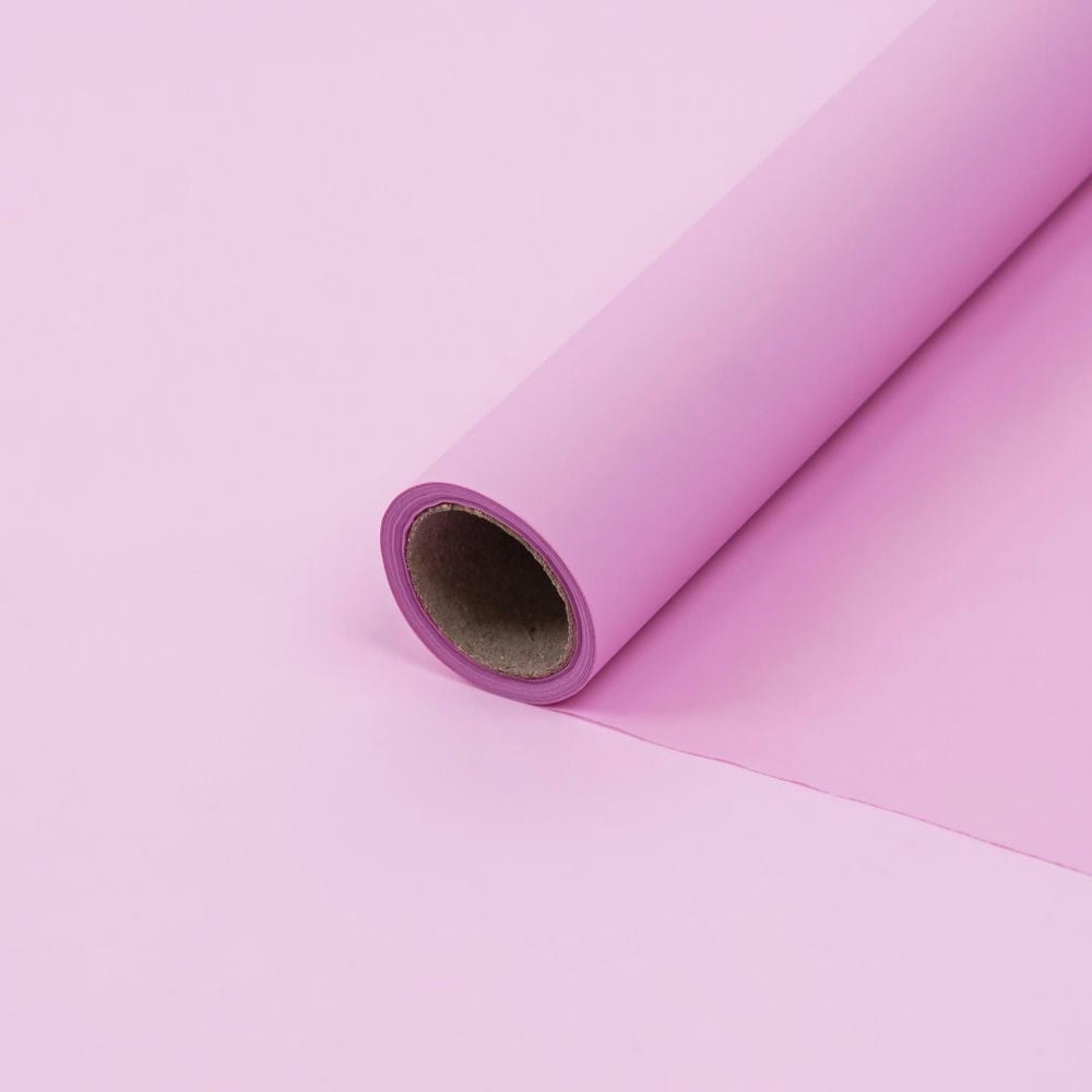 Пленка матовая однотонная "Luxury" Ярко-розовый 58см*10м (41)