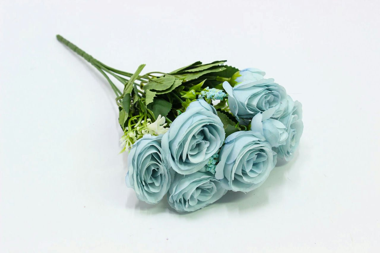 Букет розы "Чаровница" Н34см Голубой