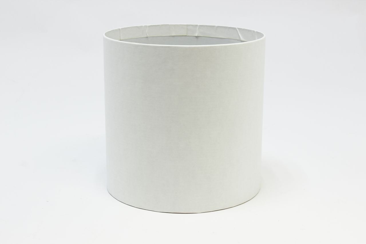 Коробка цилиндр "Exclusive" (без крышки) 18*18 см, Белый (Арт) КЦБ-0010/1