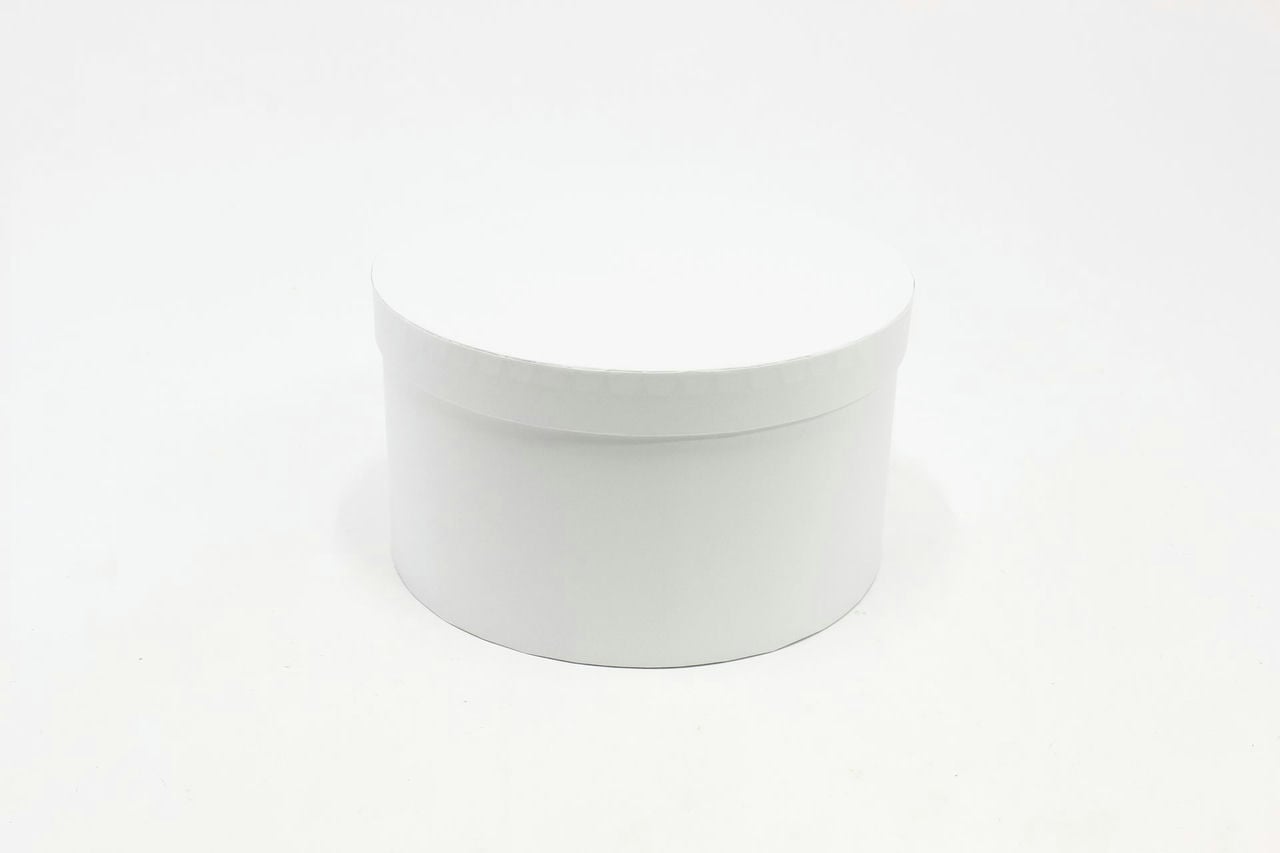 Подарочная коробка Круг "Белый" 24,5*13,8 см (Арт) 721813/417-5