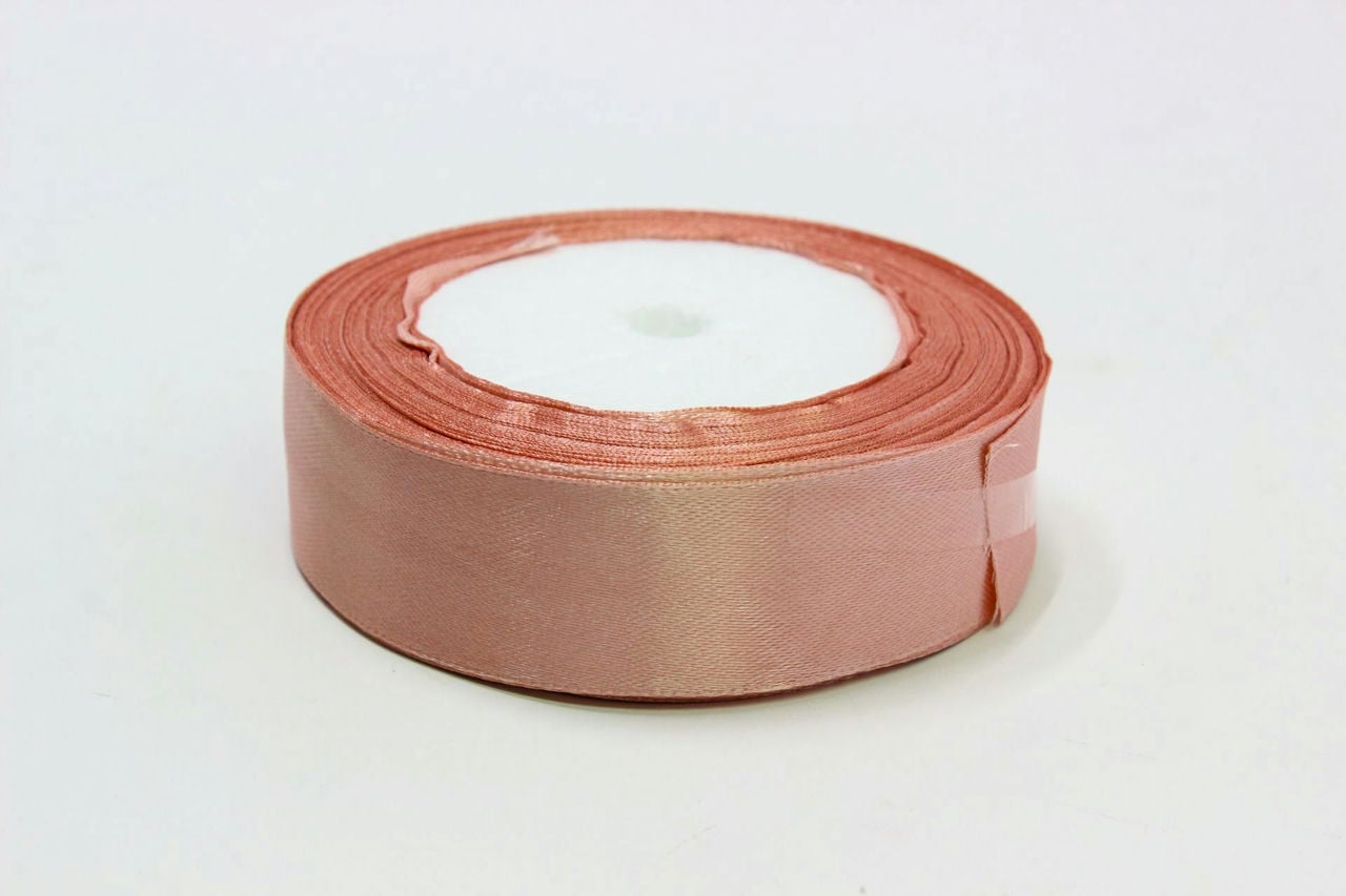 Лента Атласная (Сатин) 2,5см*25ярд Грязно-розовый