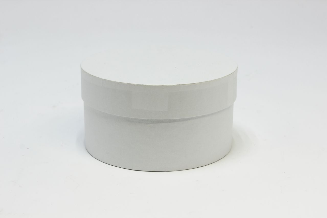 Коробка круг "Exclusive" 16*9 см, Белый перламутр (Арт) КЦК-00018/2