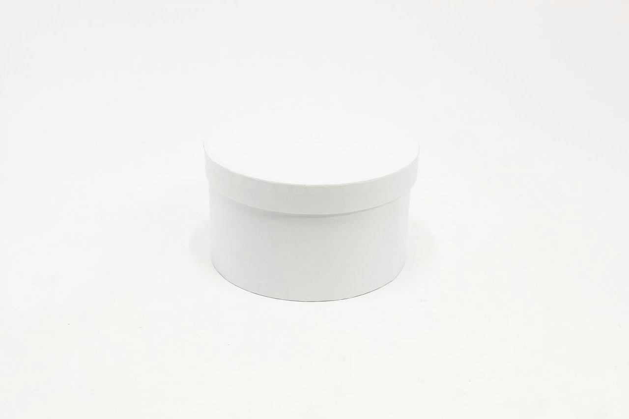 Подарочная коробка Круг "Белый" 20,5*11,8 см (Арт) 721813/417-7