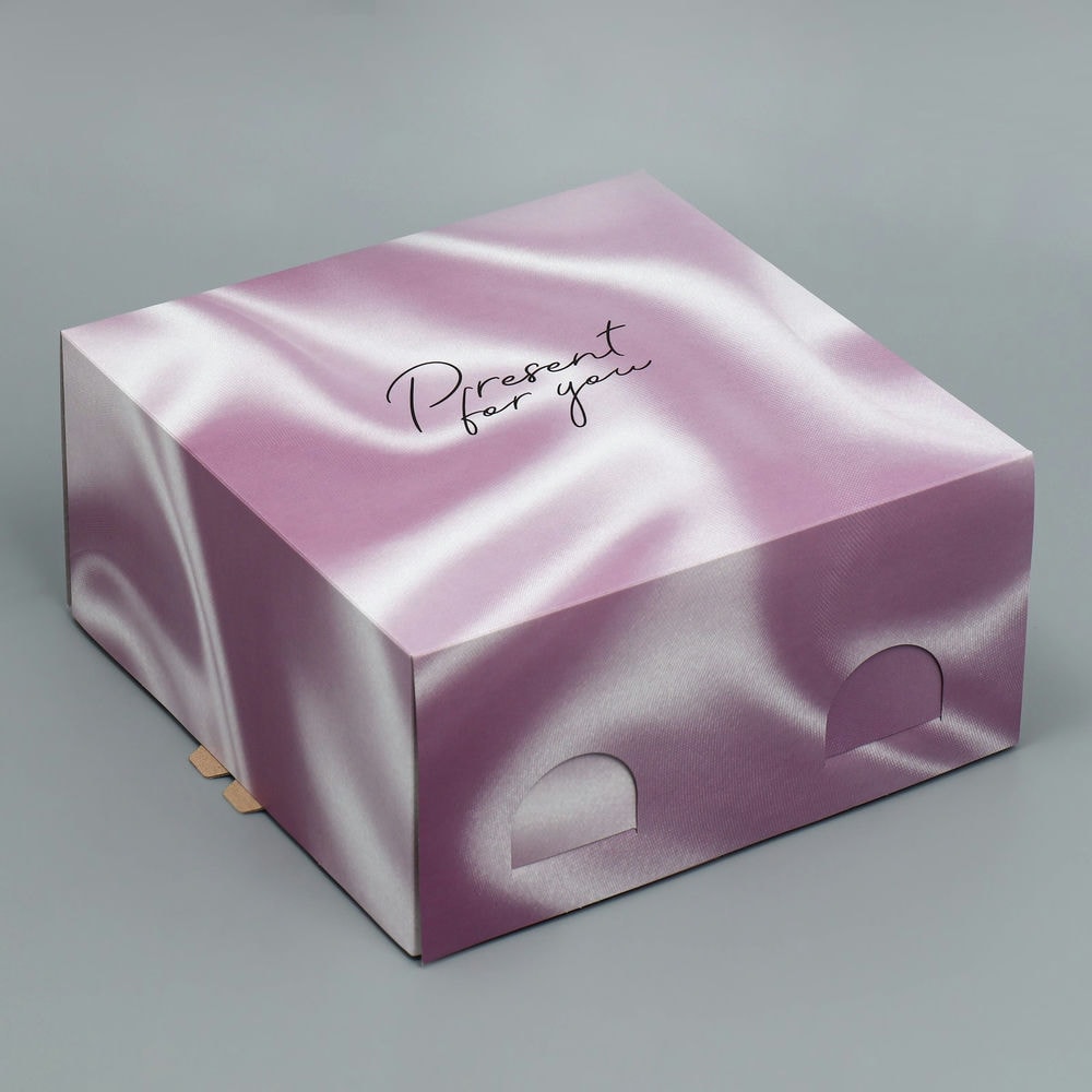 Коробка под торт «Present», 24 х 24 х 12 см