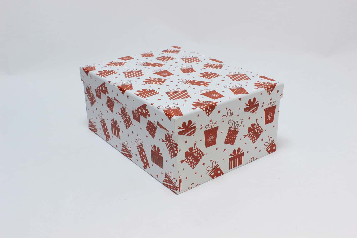 Коробка прямоугольная "Подарки" Белый 30,5*22,8*13,1 см (Арт) 730902/1689-7