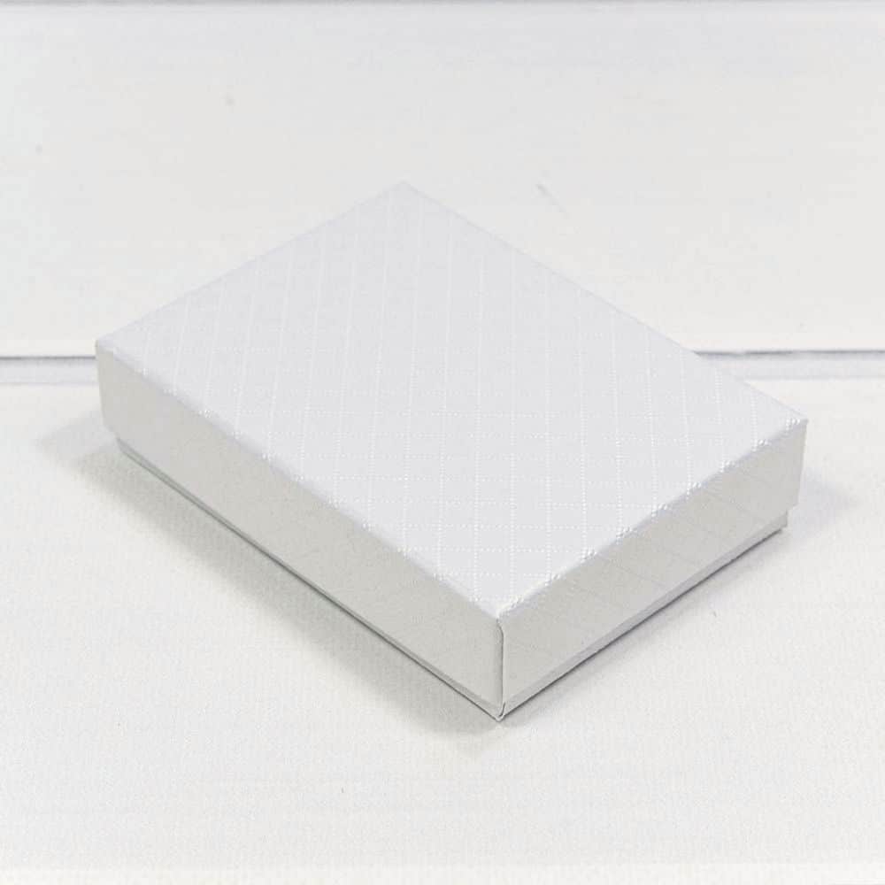 Коробка Прямоугольная 11*8*3,4 см, Ромбики" Белый