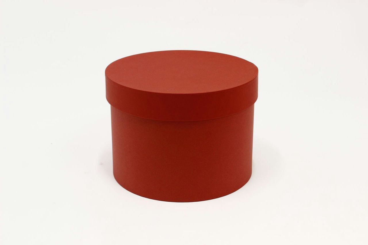 Коробка подарочная цилиндр "Тубус" 20.5*20.5*15.5 см, Красный (Арт) 88003916-3