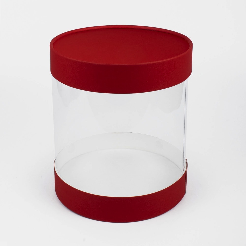 Подарочная коробка "Аквабокс" 22х18 см Красный