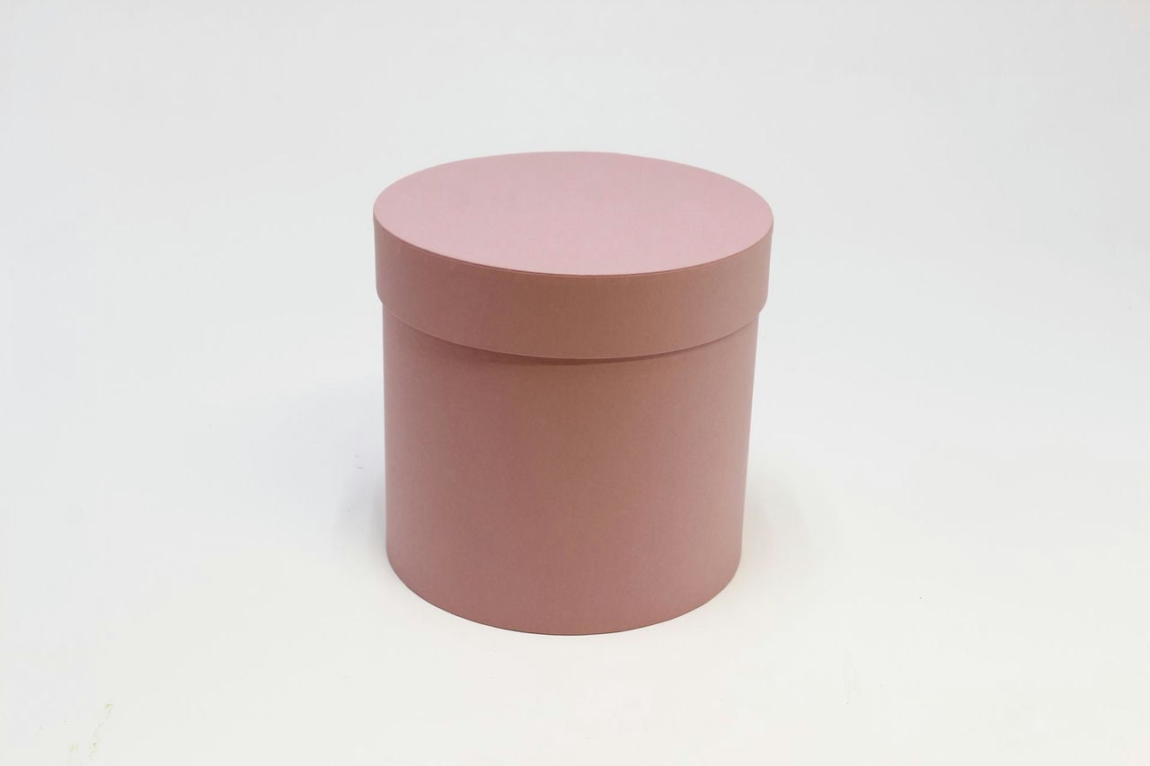 Коробка цилиндр "Exclusive" 16*16 см, розовый (Арт) КЦ-008/2