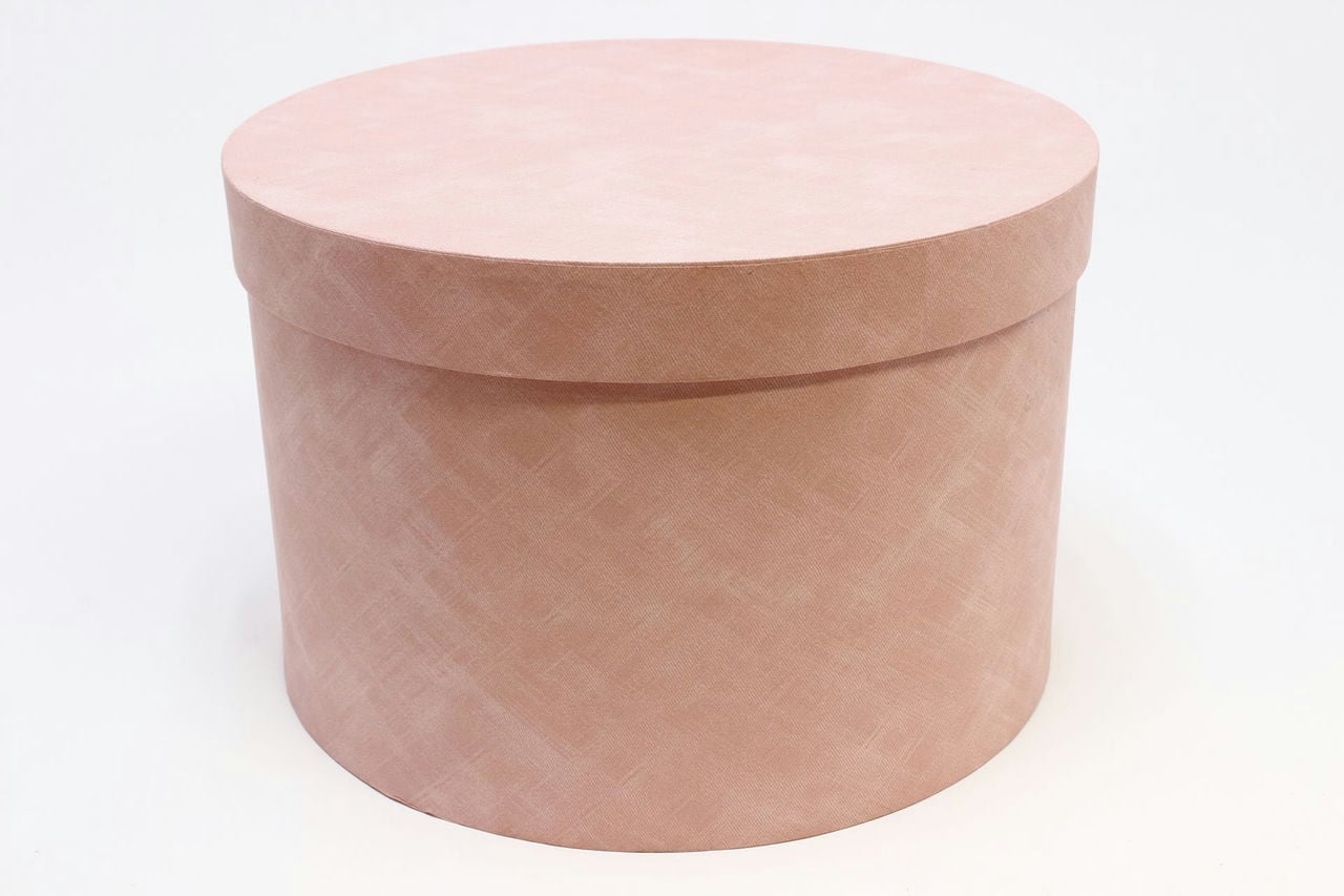 Подарочная коробка Круг "Текстура" 32*21 см Розовый (Арт) 7218001/004-1