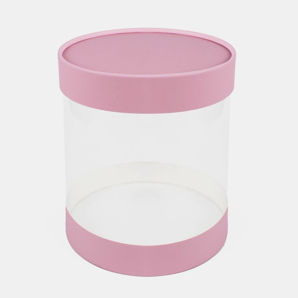 Подарочная коробка "Аквабокс" 22х18 см Франц/Розовый