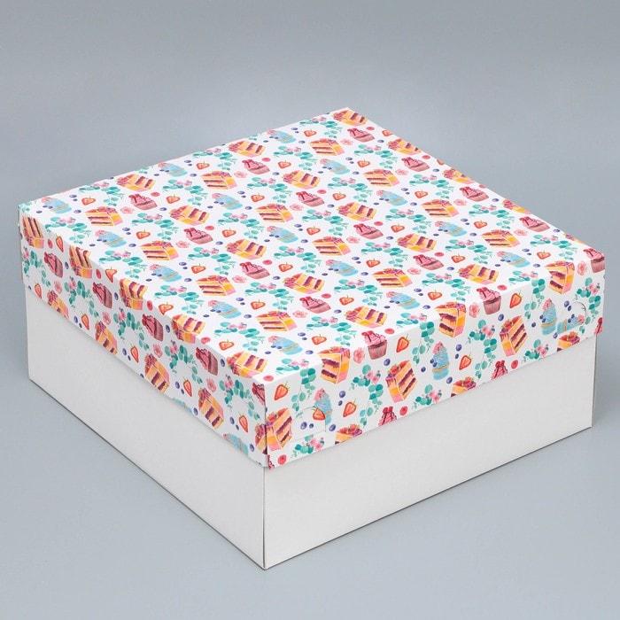 Коробка под торт «Сладости», 31 х 31 х 15 см