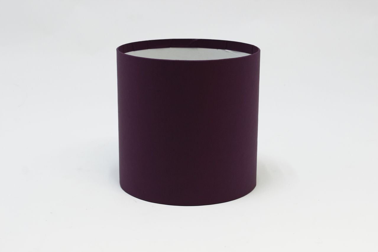 Коробка цилиндр "Exclusive" (без крышки) 16*16 см, Ежевика (Арт) КЦБ-0020/2