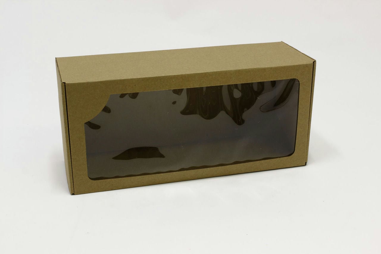 Коробка с окном 350 х 160 х 120 мм, F3.1 бурый (Цена за 1шт)