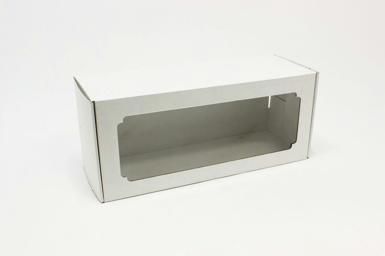 Коробка с окном F8.0, МГК белый, 400х170х150 мм (Цена за 1шт) Коробка с окном F8.0, МГК белый, 400х170х150 мм (Цена за 1шт)