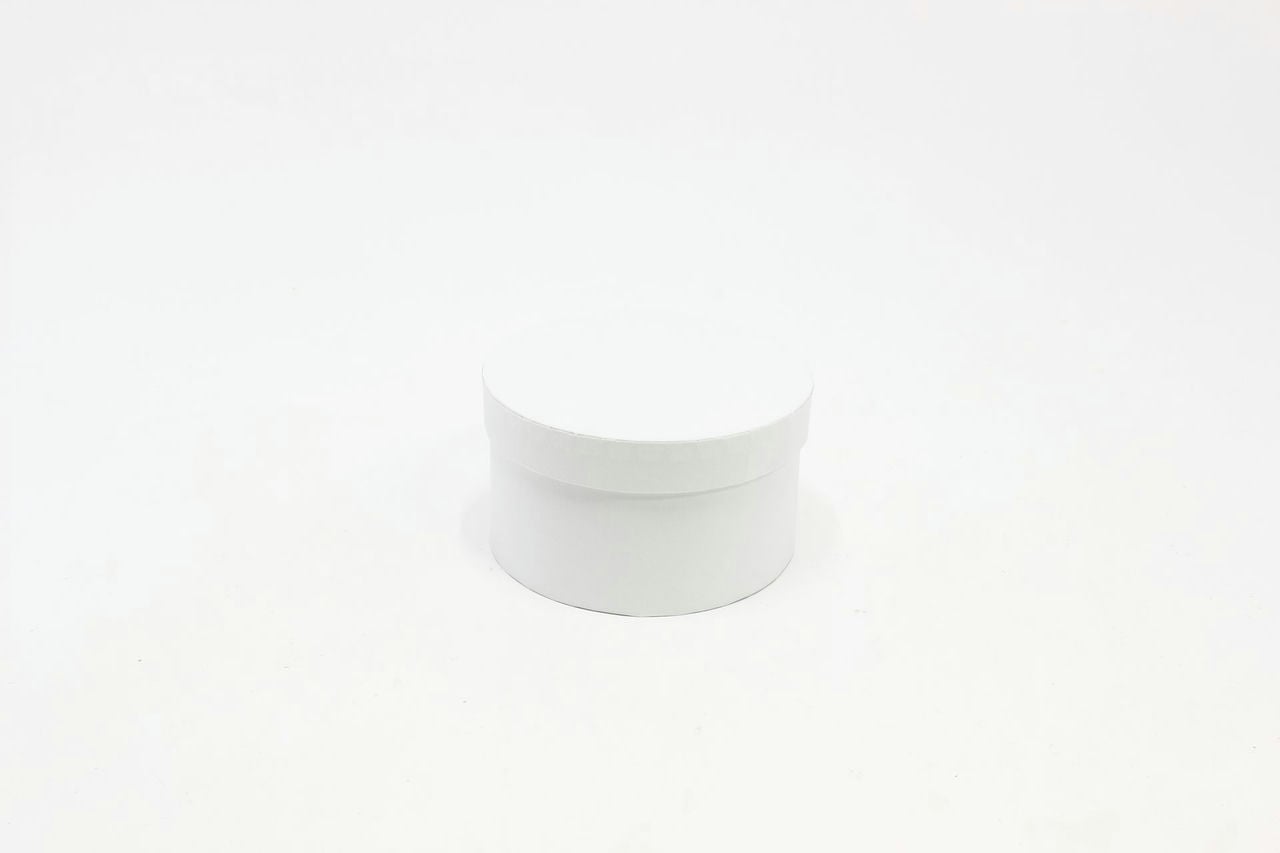 Подарочная коробка Круг "Белый" 15,3*8,7 см (Арт) 721813/417-10