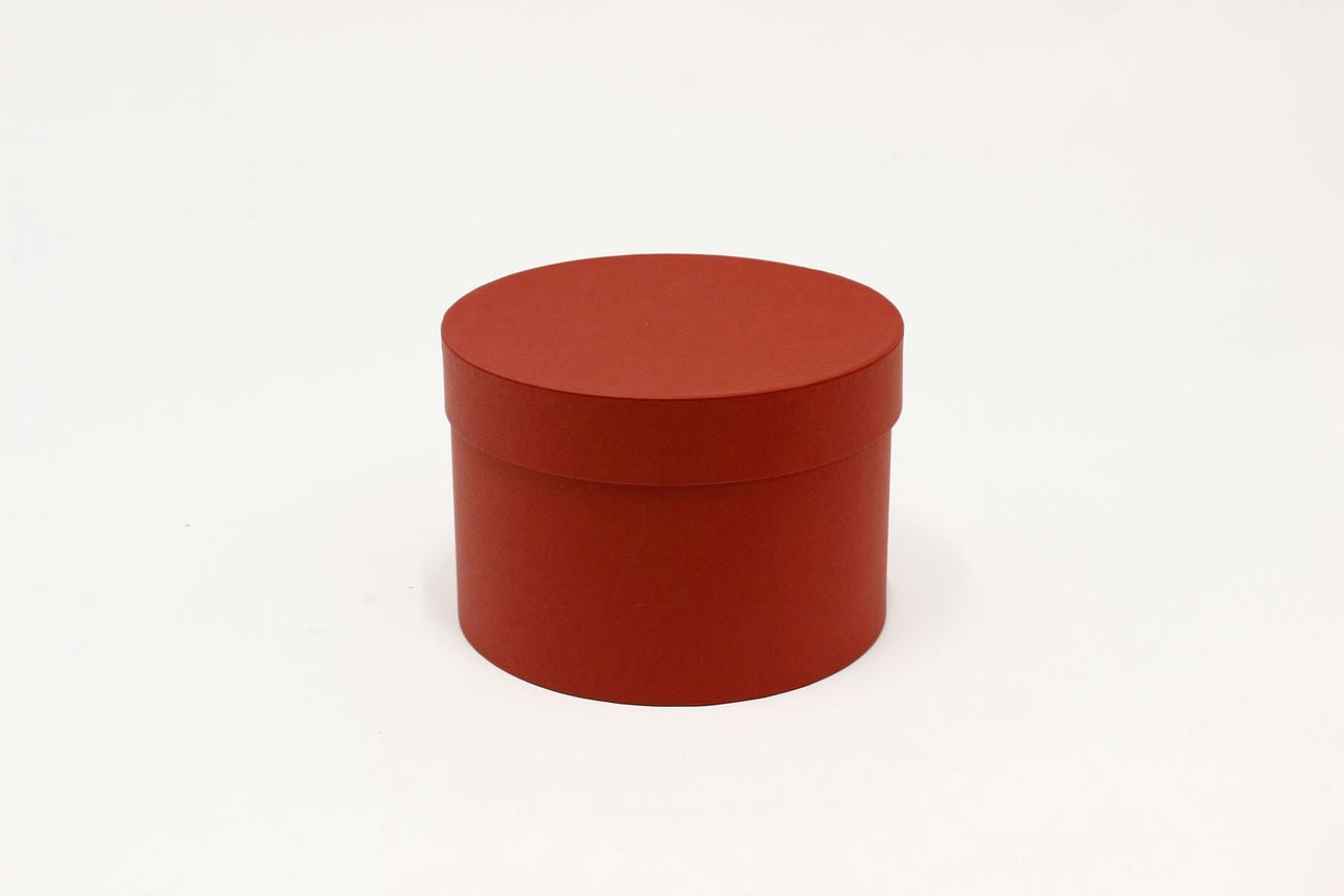 Коробка подарочная цилиндр "Тубус" 17.5*17.5*12.7 см, Красный (Арт) 88003916-4