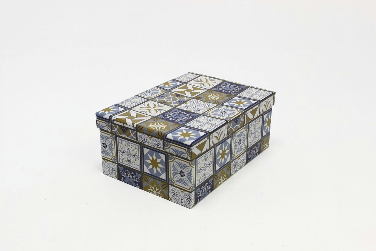 Коробка прямоугольная "Мозаика" 24,3*17,6*10,5 см (Арт) 721604/1711-6