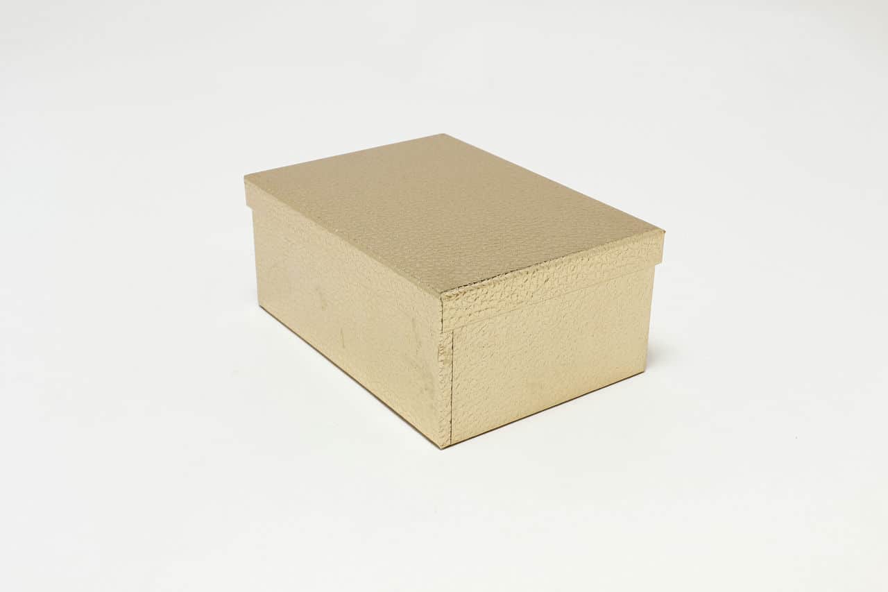 Коробка прямоугольная 24,3*17,6*10,5 см, "Кожа крокодила" Бронзовый  (Арт) 721604/0004-6