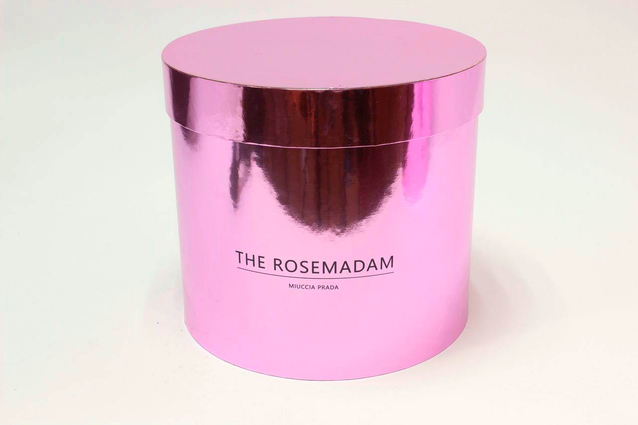 Коробка Цилиндр 25*22,5 см "The Rosemadam" Розовый (Арт) 7202306/5-1