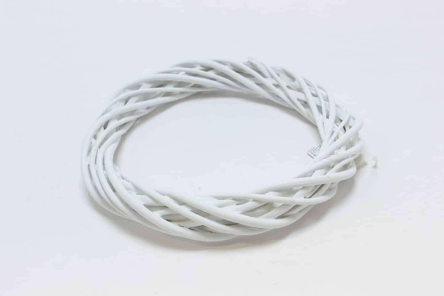 Венок из лозы h20 см Белый