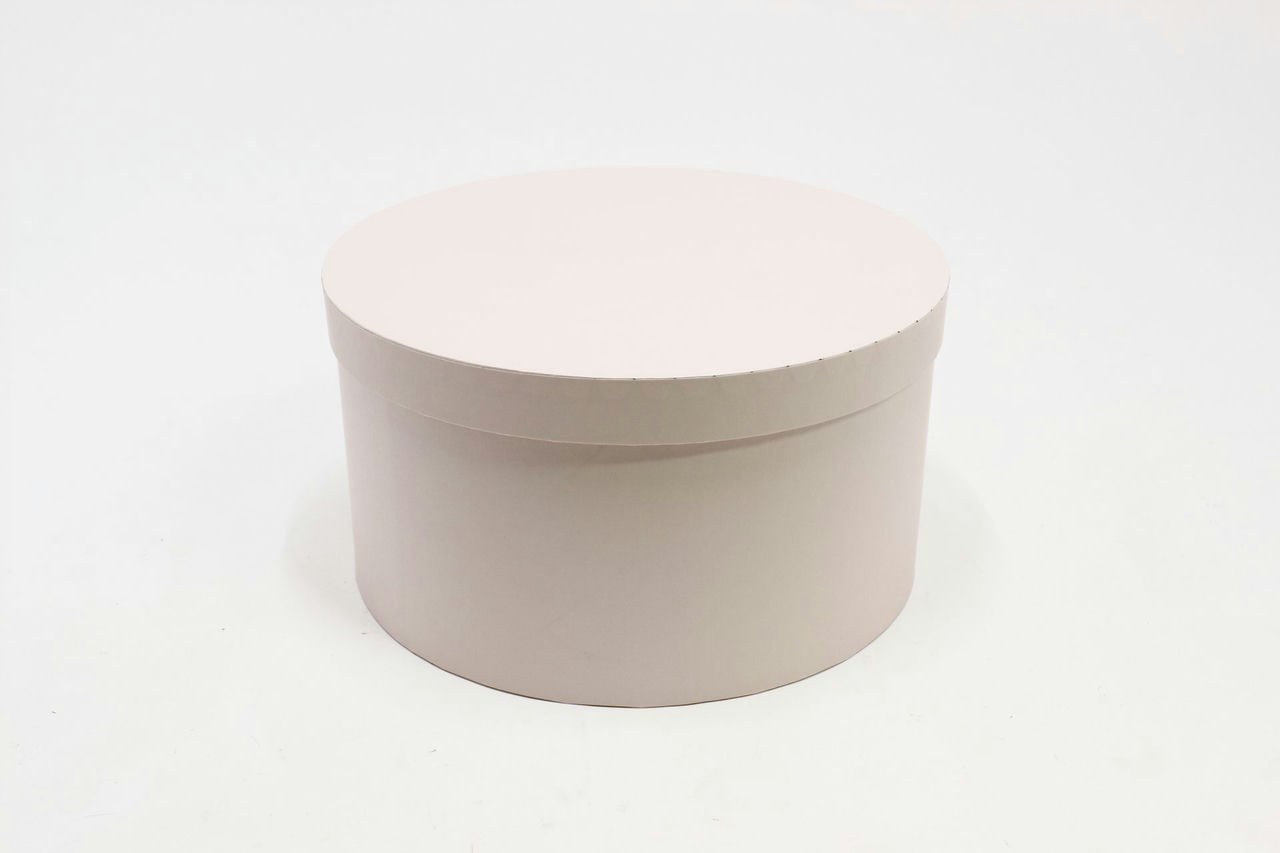 Подарочная коробка Круг "Светло-розовый" 27,5*14,7 см (Арт) 721813/1534-4