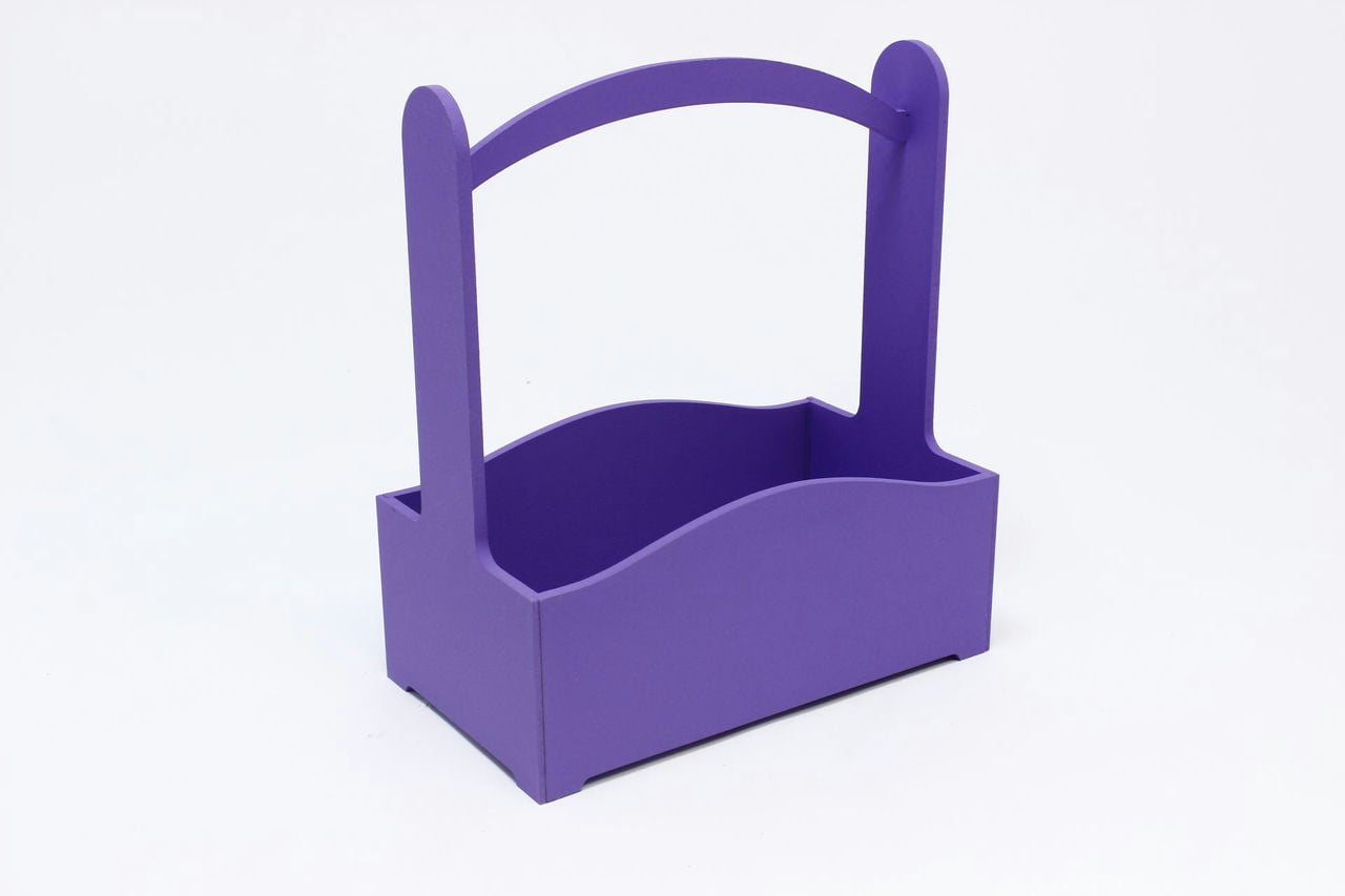 Ящик для декора Элегант 25х15х30 см (фиолетовый)