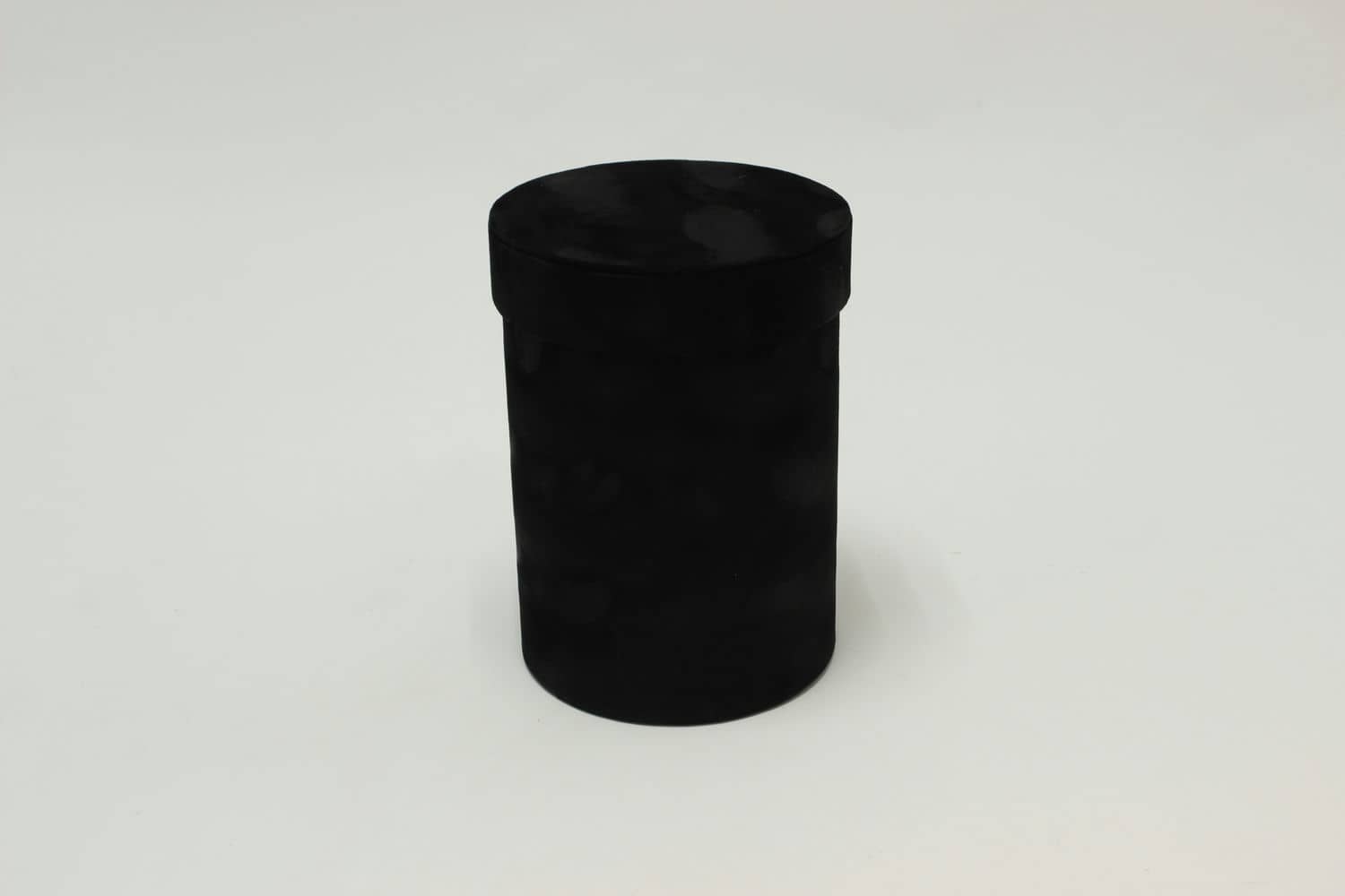 Коробка цилиндр бархатная "Velvet" 13*17,5 см, Чёрный (Арт) 720952/6-5