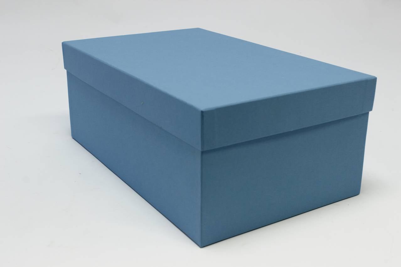 Коробка прямоугольник "Классик"  32*19.5*13 см, Голубая (Арт) 88001292/1