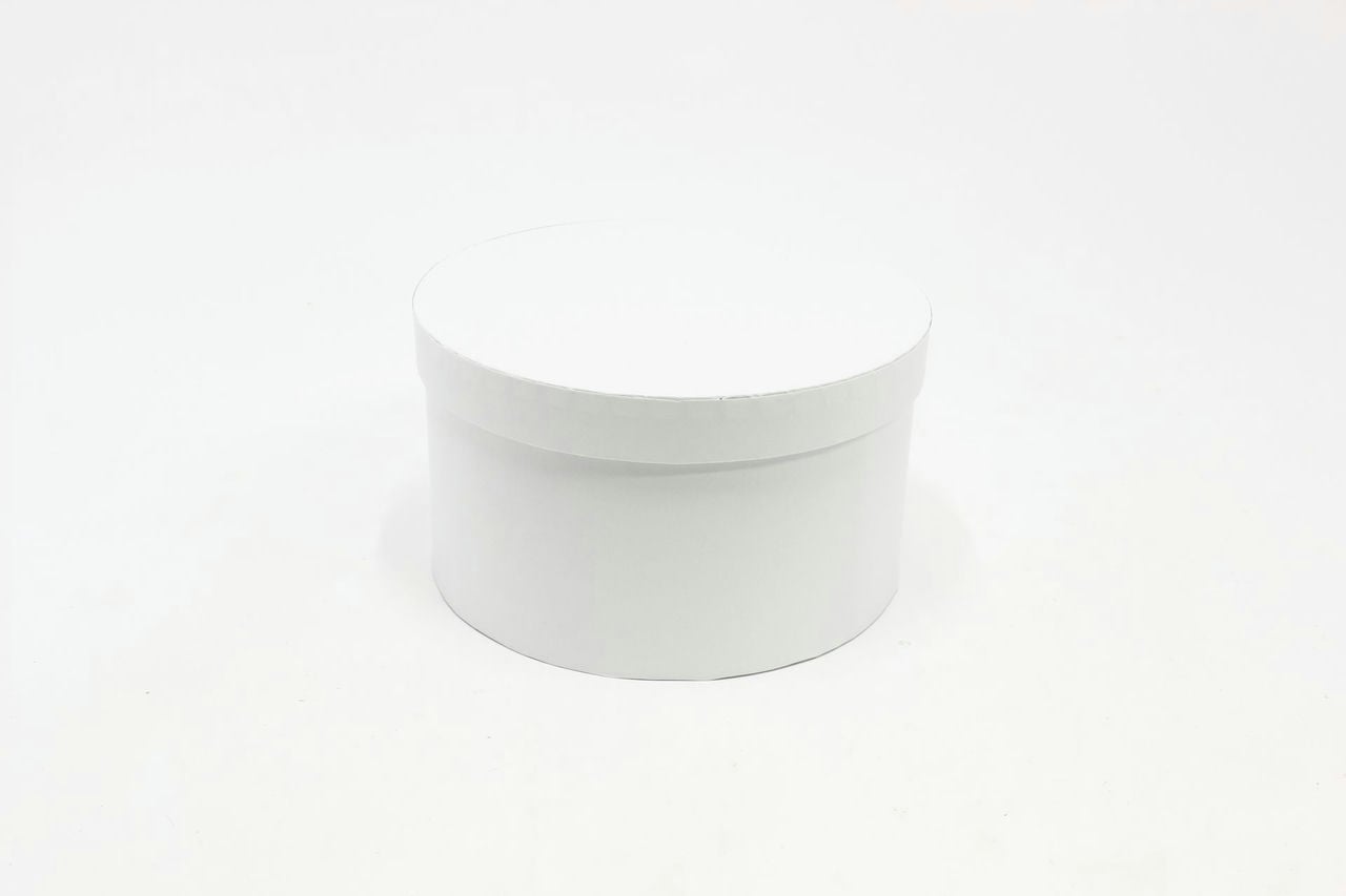 Подарочная коробка Круг "Белый" 22,5*12,8 см (Арт) 721813/417-6