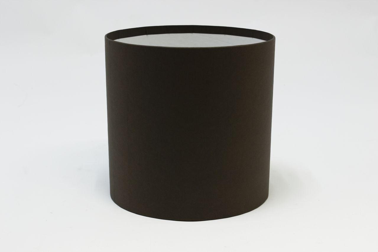 Коробка цилиндр "Exclusive" (без крышки) 18*18 см, Шоколад (Арт) КЦБ-0001/1