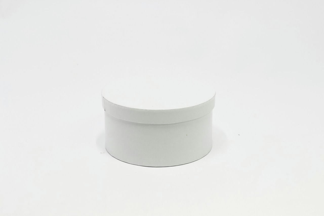Коробка круг 20x20x10 см, Белый (Арт) 88002633-2