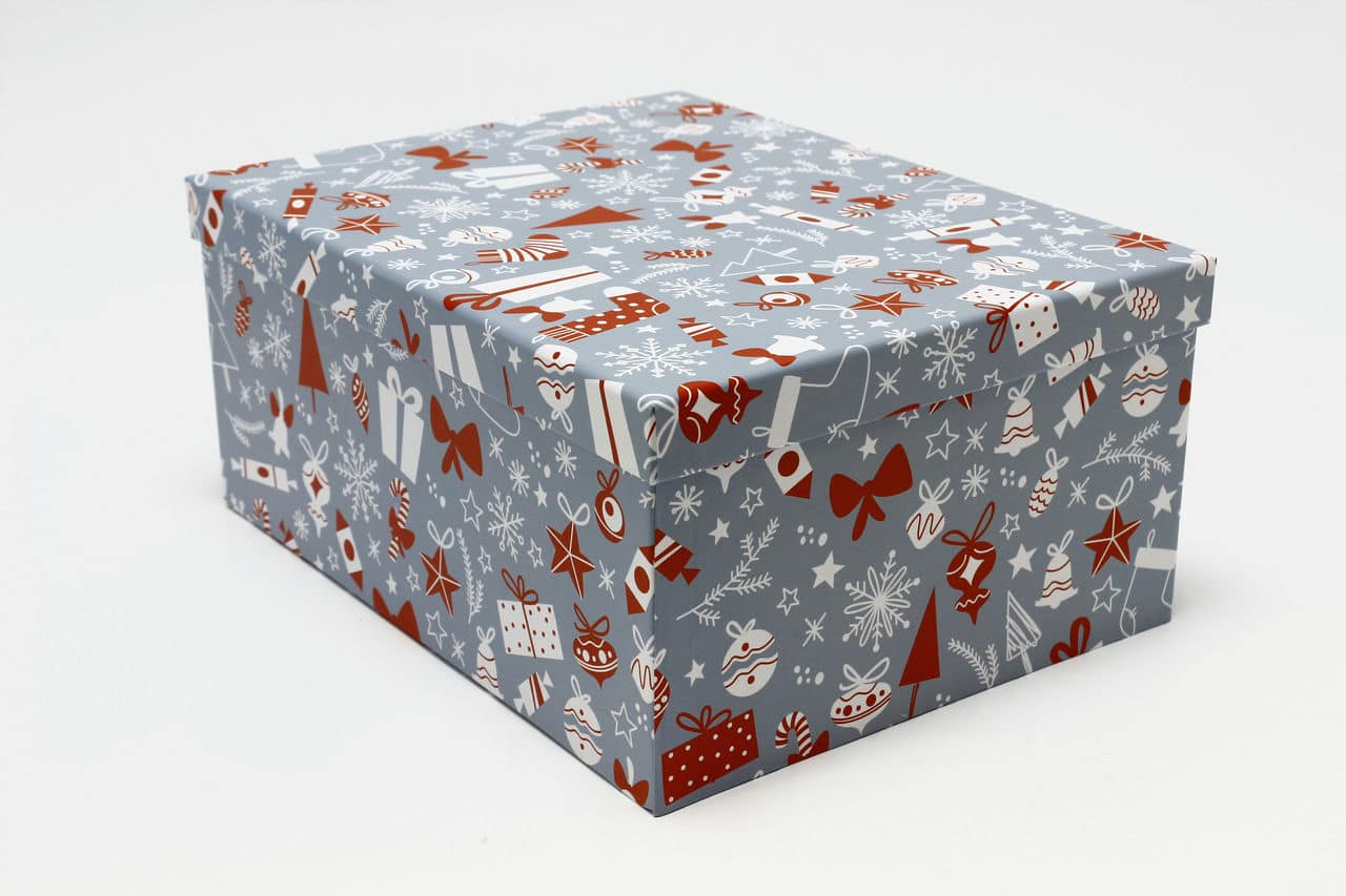 Коробка НГ Прямоугольная 32*24,5*14,4 см "Конфеты" (Арт) 730604/2288-2