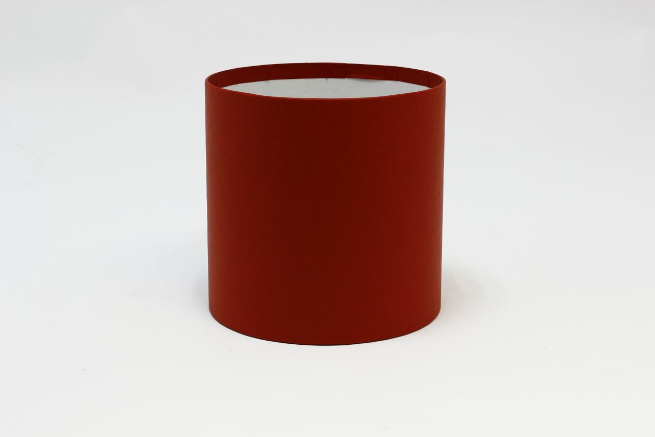 Коробка цилиндр "Exclusive" (без крышки) 16*16 см, Красный (Арт) КЦБ-0002/2