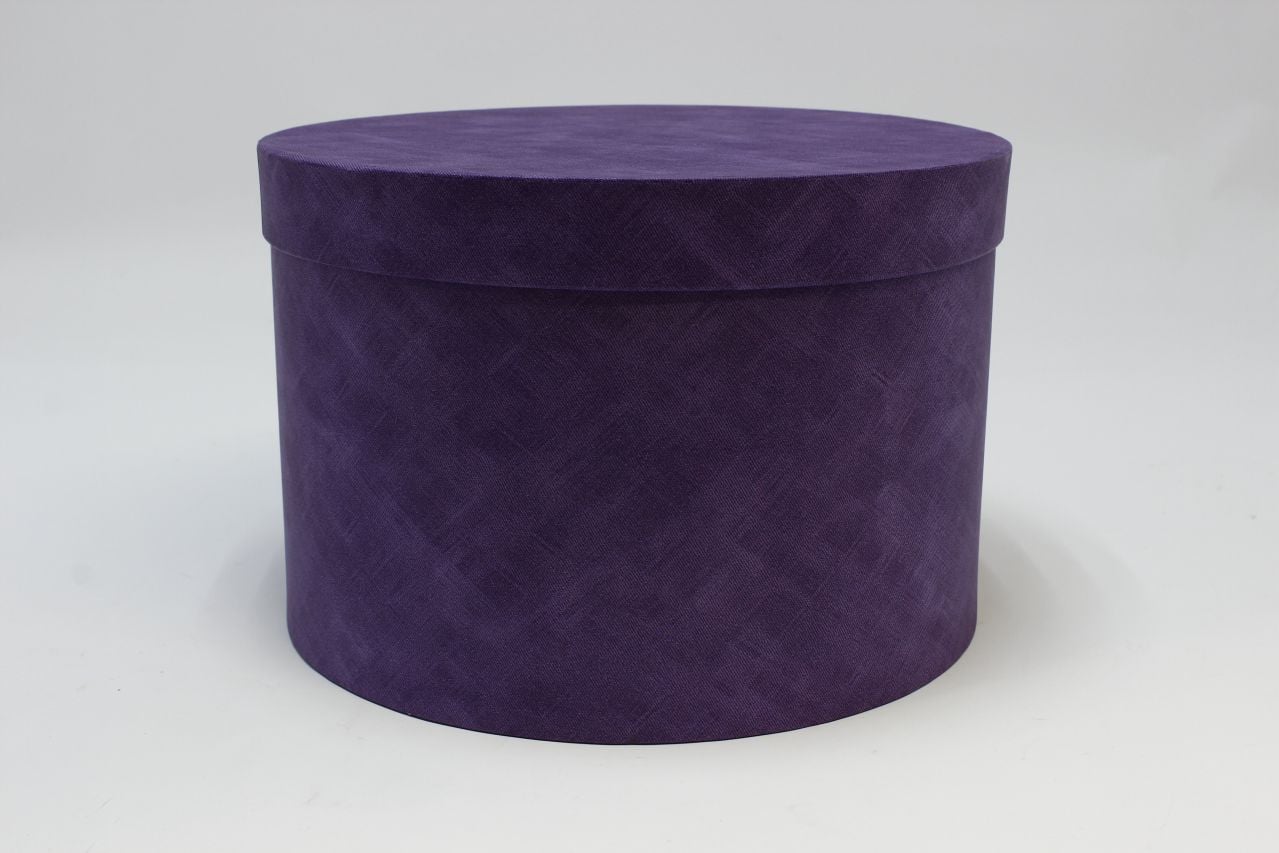 Подарочная коробка Круг "Текстура" 32*21 см Фиолетовый (Арт) 7218001/0043-1