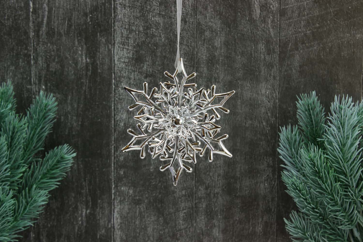 Украшение подвесное Звезда, 11х11см, Серебряный